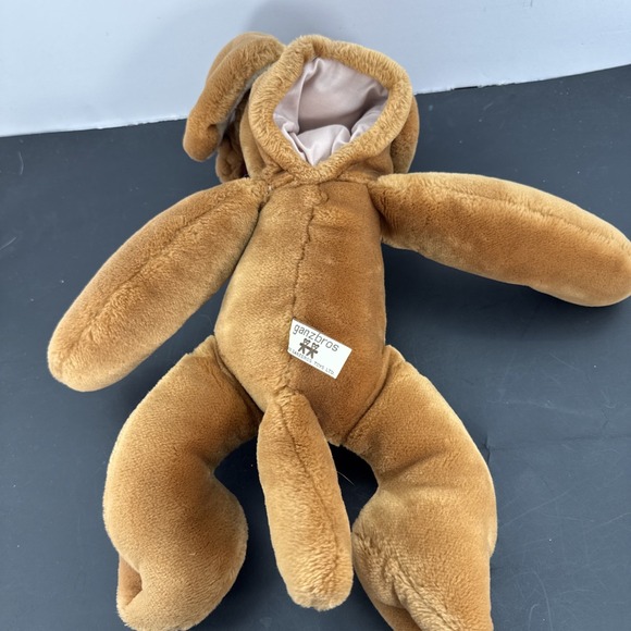 Heritage Collection Wrinkles Dog Hand Puppet Vintage Plush Gray Nose Ganzbros - Picture 4 of 7